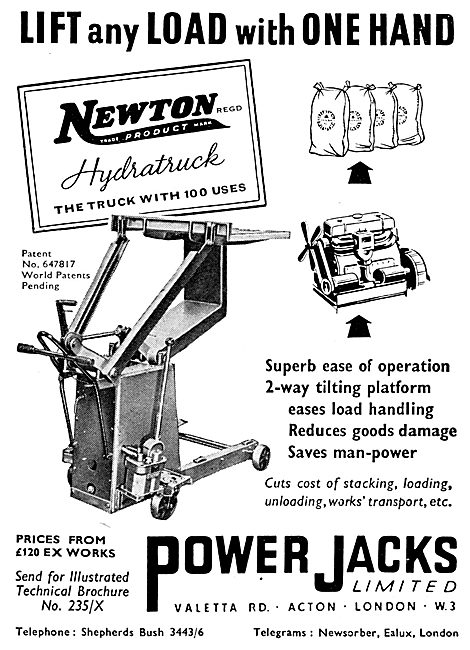 Power Jacks Aircraft Servicing & Ground Support Equipment. Newton