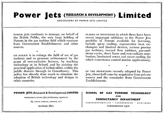 Power Jets (Research & Development) Ltd - Gas Turbine Consultancy