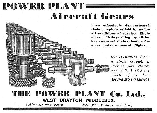 The Power Plant Co Ltd. : Aircraft Gears                         