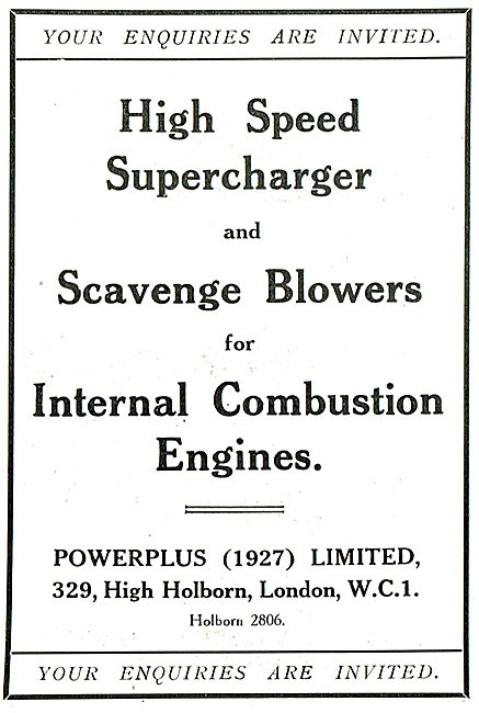 Powerplus High Speed Superchargers & Blowers                     
