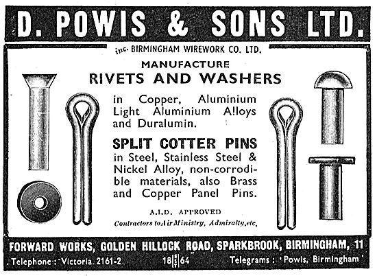 D.Powis & Sons. Sparkbrook. AGS Parts                            