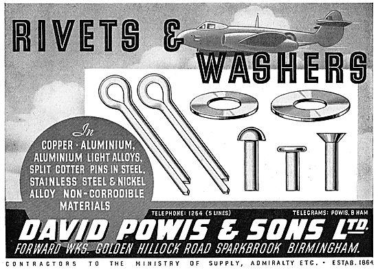 David Powis - Manufacturers Of AGS & Parts For Aircraft          