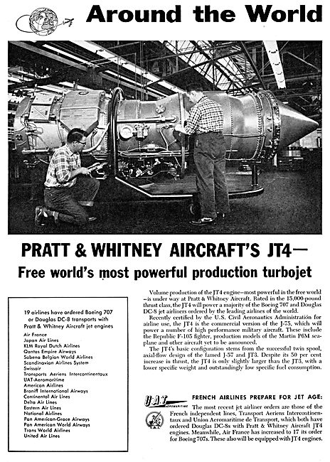 Pratt & Whitney JT4 Turbojet                                     