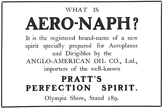 Pratts Aviation Spirit :  Aero-Naph                              