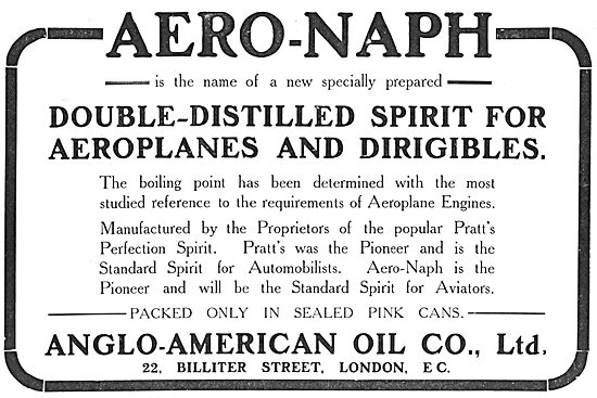 Pratts Aviation Spirit : Aero-Naph                               