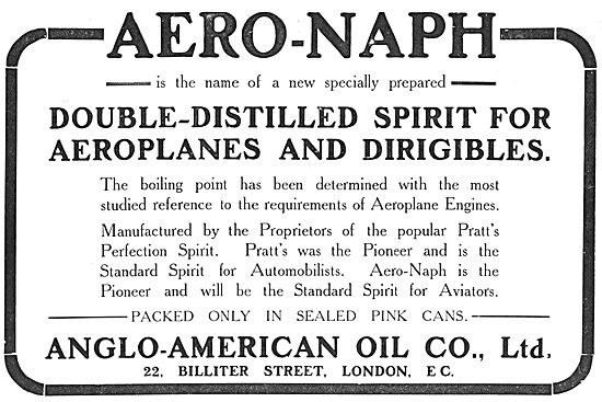 Pratts Aviation Spirit : Aero-Naph                               