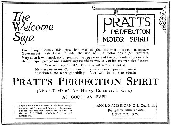 Pratts Perfection Motor Spirit - Pratts Taxibus                  