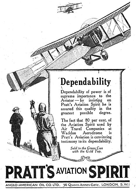 Pratts Aviation Spirit Dependability                             
