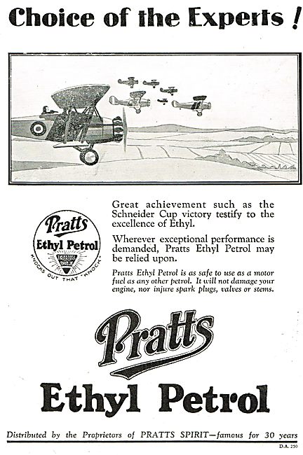 Pratts Ethyl Petrol - The Choice Of Experts.                     