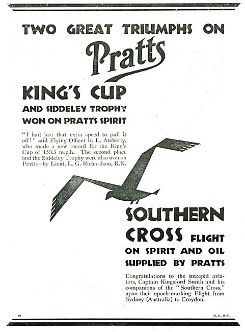 Kings Cup & Siddeley Trophy Won On Pratts Spirit                 