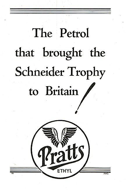 Pratts - The Petrol That Brought The Schneider Trophy To Britain 