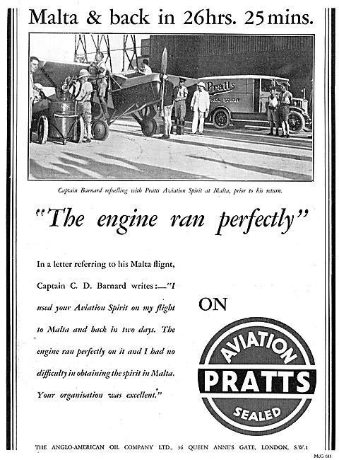 Pratts Aviation Spirit - The Engine Ran Perfectly                