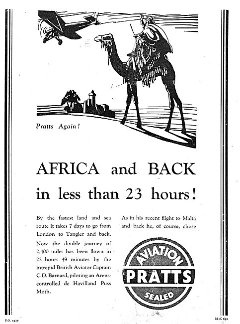 Pratts Aviation Spirit - Africa And Back In 23 Hours!            