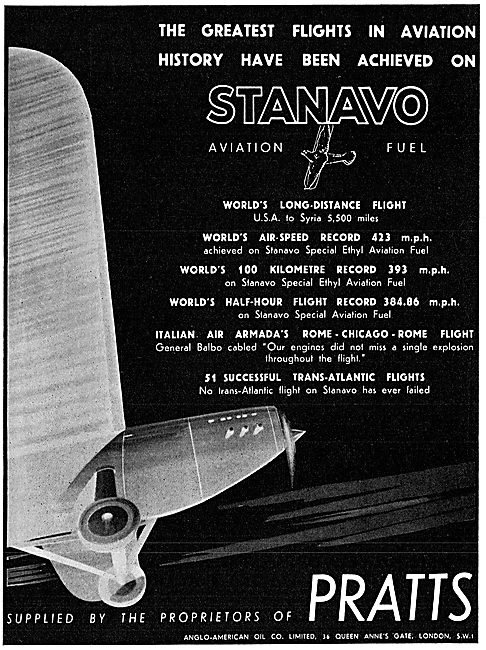 Pratts Stanavo Aviation Spirit - Great Flights                   