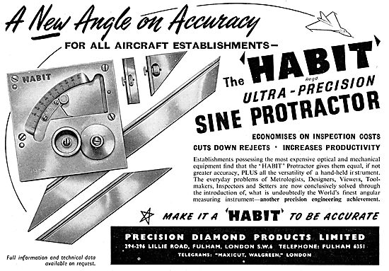 Precision Diamond Products - HABIT Precision Sine Protractor     