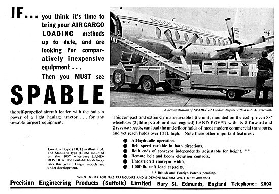 Precision Engineering  - SPABLE Self-Propelled Aircraft Loader   