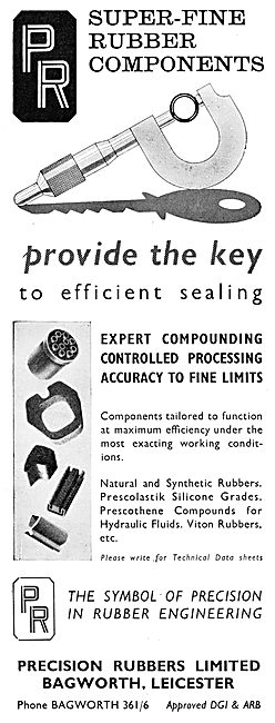 Precision Rubbers Ltd. Bagworth. Leics - Rubber Components       