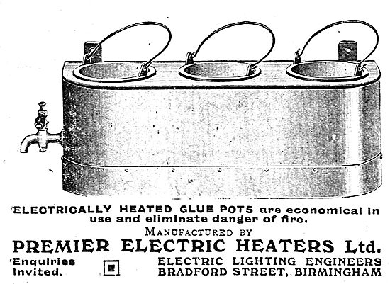 Premier Electric: Electrically Heated Glue Pots For Aircraft Work