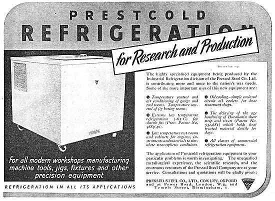 Prestcold Refrigeration For Engineering                          