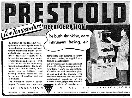 Pressed Steel : Prestcold Industrial Refigeration 1942           