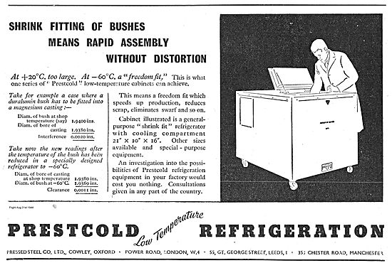 Prescold Refigeration For Shrink Fitting Duralumin Bushes        