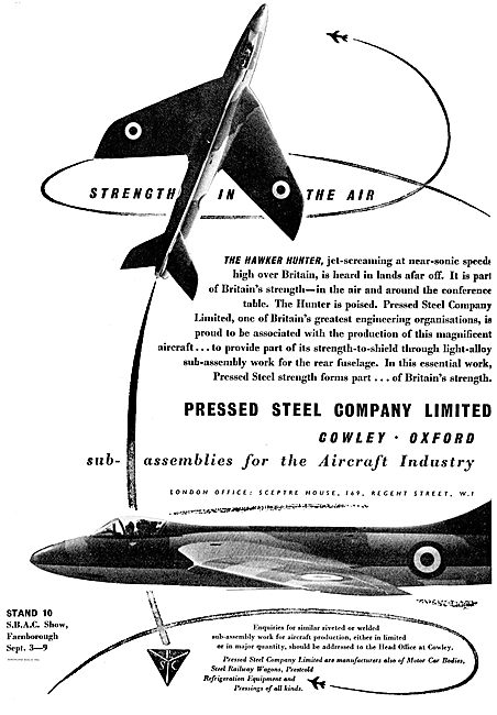 Pressed Steel Company Ltd. Assemblies For The Aircraft Industry  
