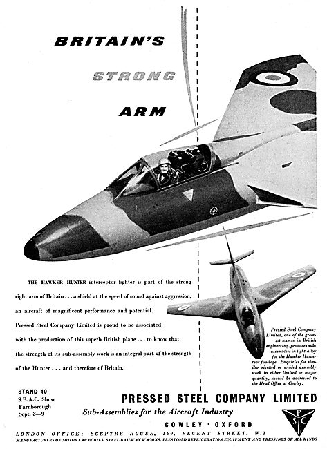 Pressed Steel Sub-Assenblies For The Aircraft Industry           