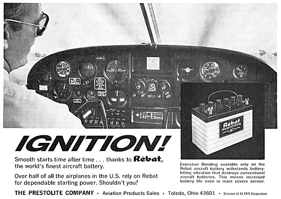 Prestolite Rebat Aircraft Batteries                              