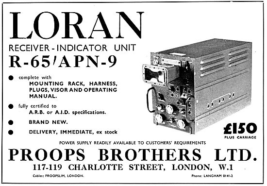 Proops Bros Radio & Navigation Equipment Sales & Service.  Loran 