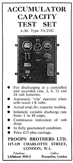 Proops Brothers - Accumulator Capacity Test Set                  