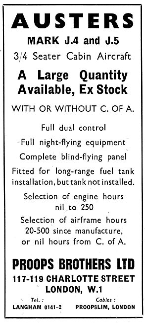 Proops Brothers Aircraft Sales                                   