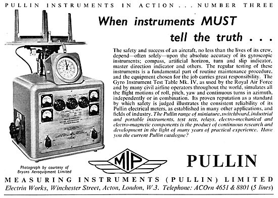 Pullin Flight Instrumets. Pullin Measuring & Test Equipment      