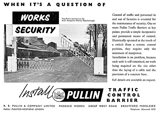 Pullin Traffic Control Barriers 1960                             