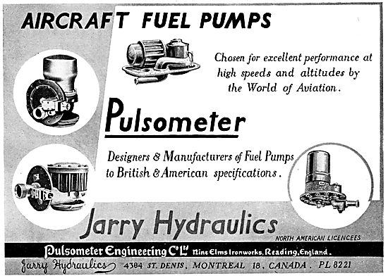 Pulsometer Tank Fuel Pumps - Jarry Hydraulics                    