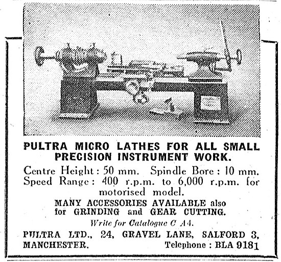 Pultra Micro Lathes                                              