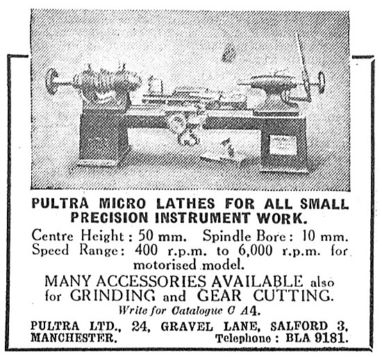 Pultra Micro Lathes                                              