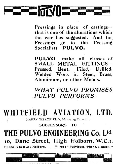 Pulvo Engineering Co Ltd - Whitfield Aviation Ltd                