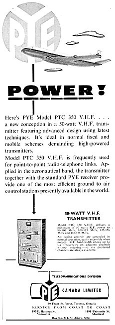 Pye PTC 350 VHF Radio                                            