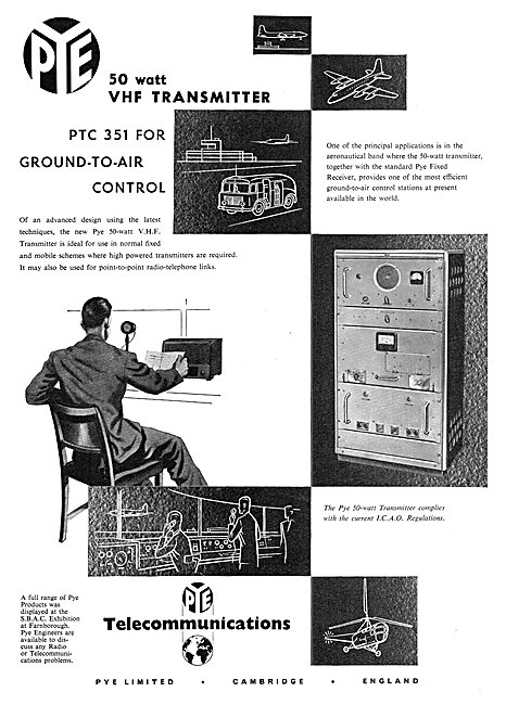 Pye PTC 351 50 Watt VHF Transmitter                              