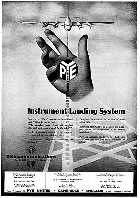 Pye Instrument Landing Systems For Airfields. ILS                