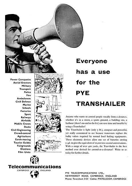 Pye Loud Hailer. Pye Transhailer                                 