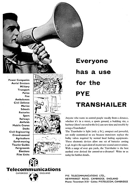 Pye Loud Hailer - Pye Transhailer                                