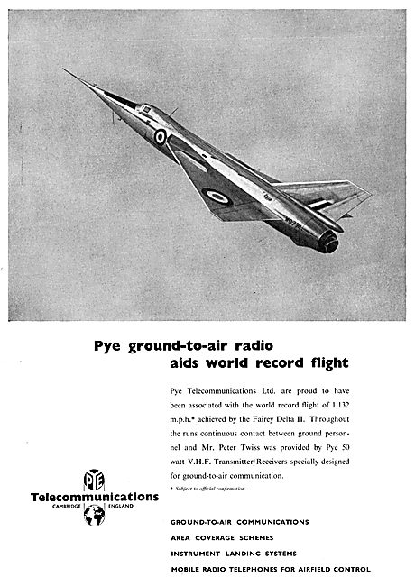 Pye Ground-To-Air Radio. Pye Telecommunications                  