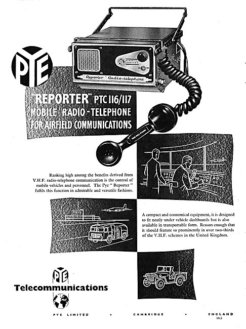 Pye Reporter PTC 116/117 Mobile Radio Telephone                  