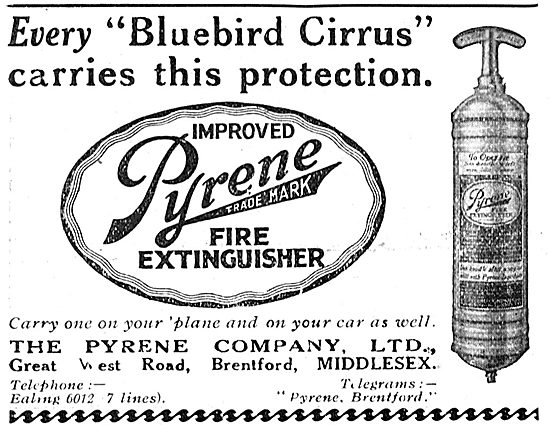 The Pyrene Improved Aircraft Fire Extinguisher                   