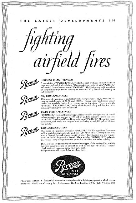 Pyrene Airfield Crash Tenders & Fire Fighting Equipment          