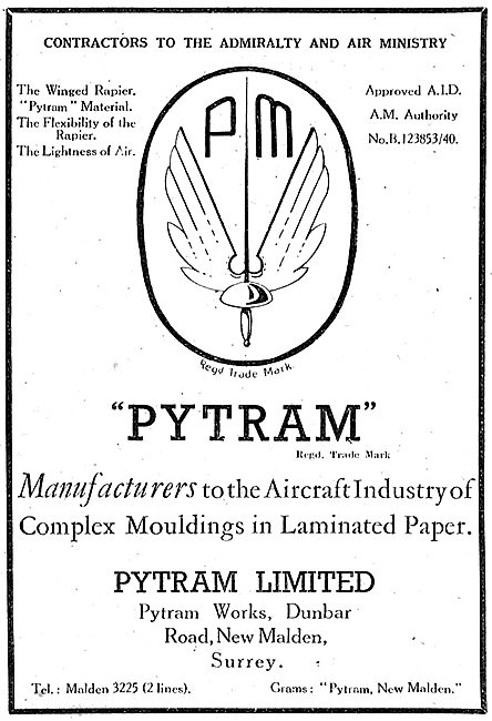 Pytram Laminated Fibre Aircraft Components                       