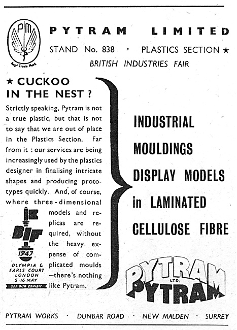 Pytram Laminated Fibre Aircraft Components                       