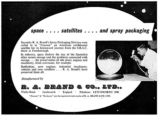 R.A.Brand. Brand's Spray Packaging 1957                          