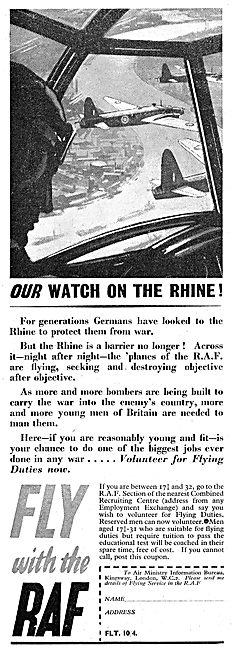 RAF Recruitment. Our Watch On The Rhine.                         